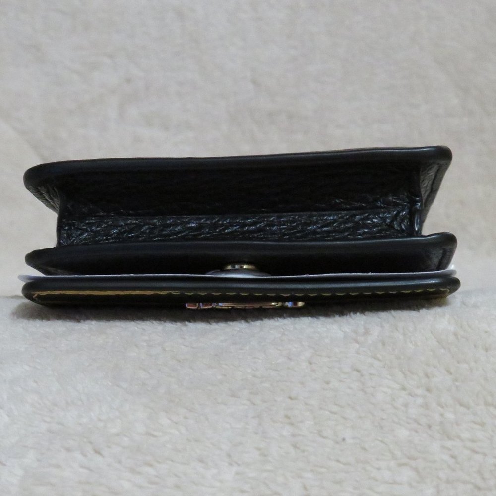 Coach Tiger Print Mini Wallet on a Chain (Honey/Black) - Picture 4 of 5